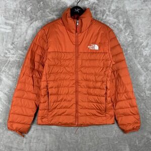 The North Face Puffer Jacket 550 Fill Short Full Zip Casual Winter Mens Small